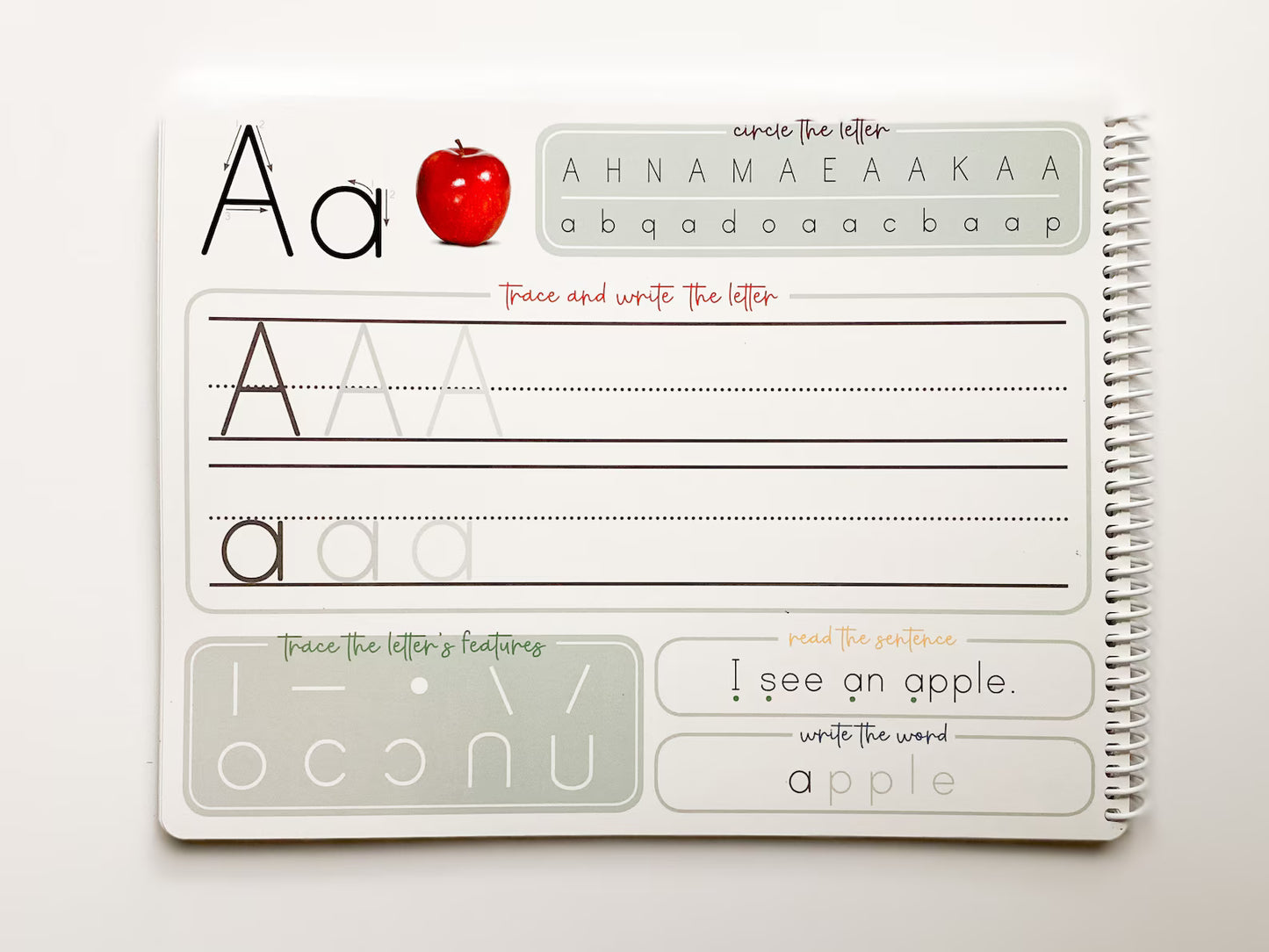Trace & Erase Alphabet Workbook | dry erase