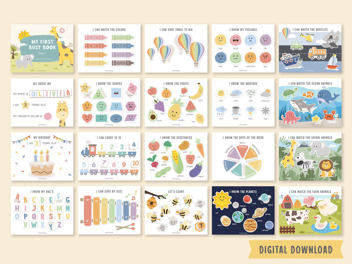 Preschool Learning Binder