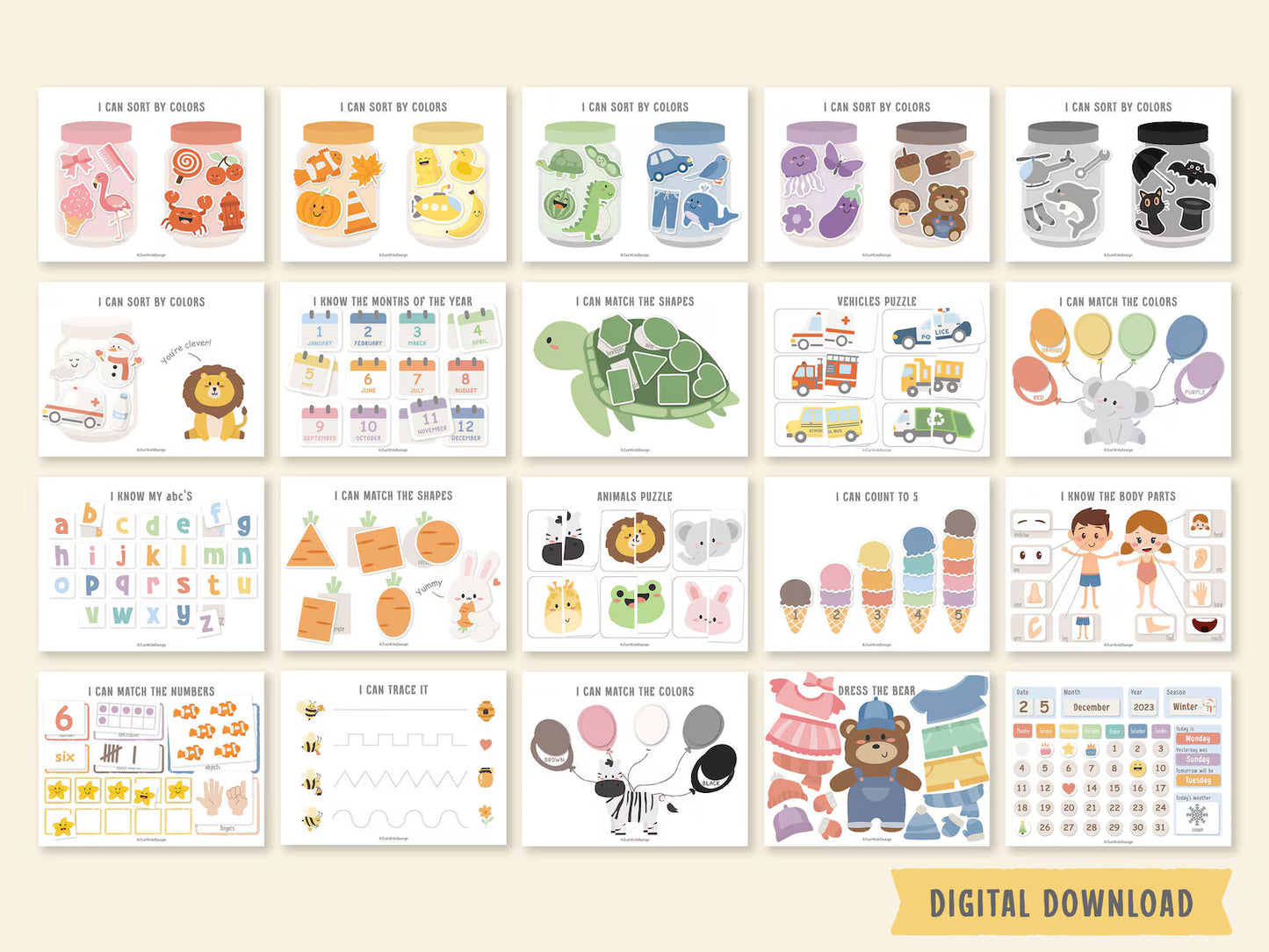 Preschool Learning Binder