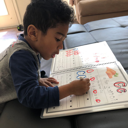 Trace & Erase Alphabet Workbook | dry erase