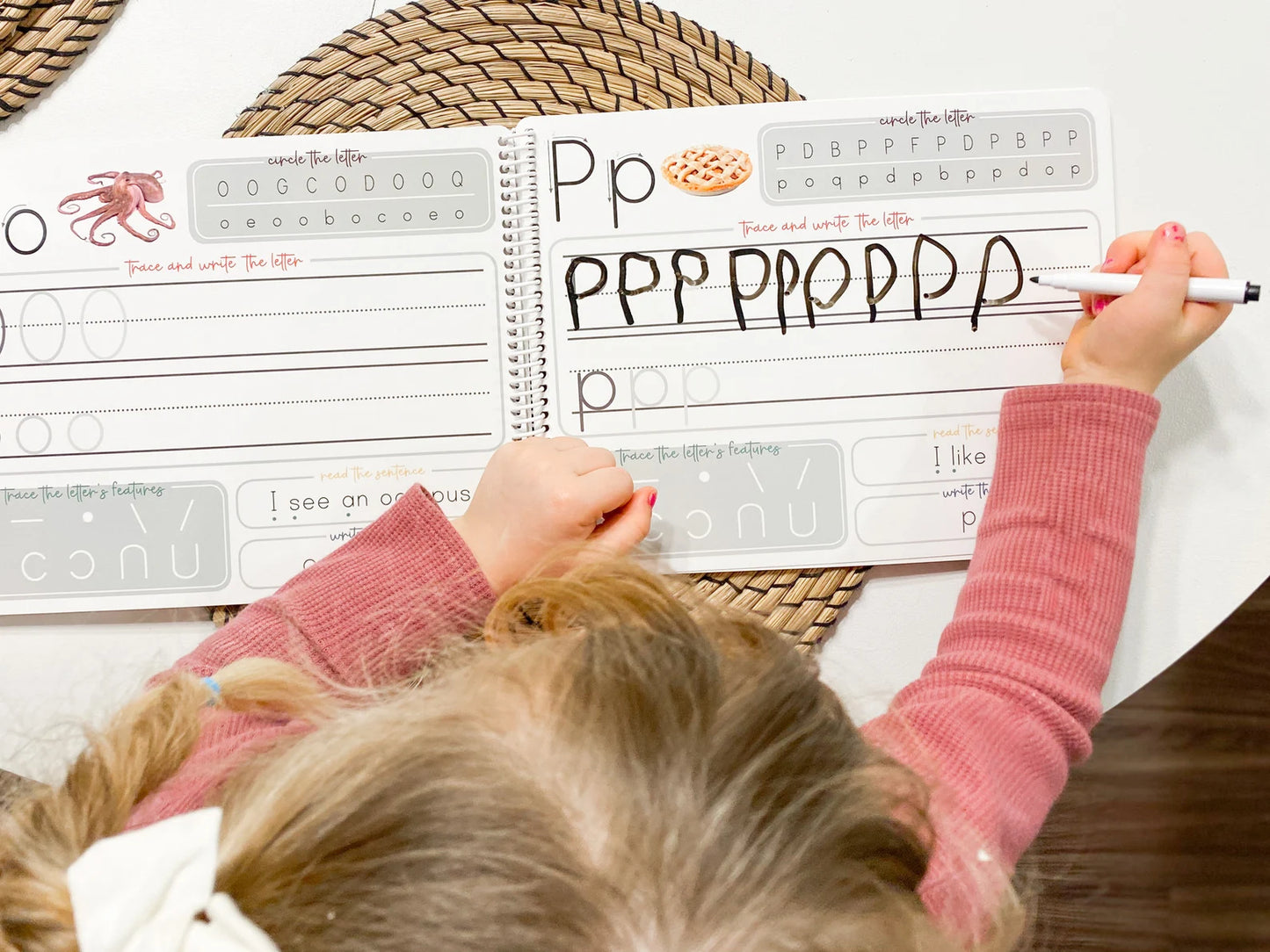 Trace & Erase Alphabet Workbook | dry erase