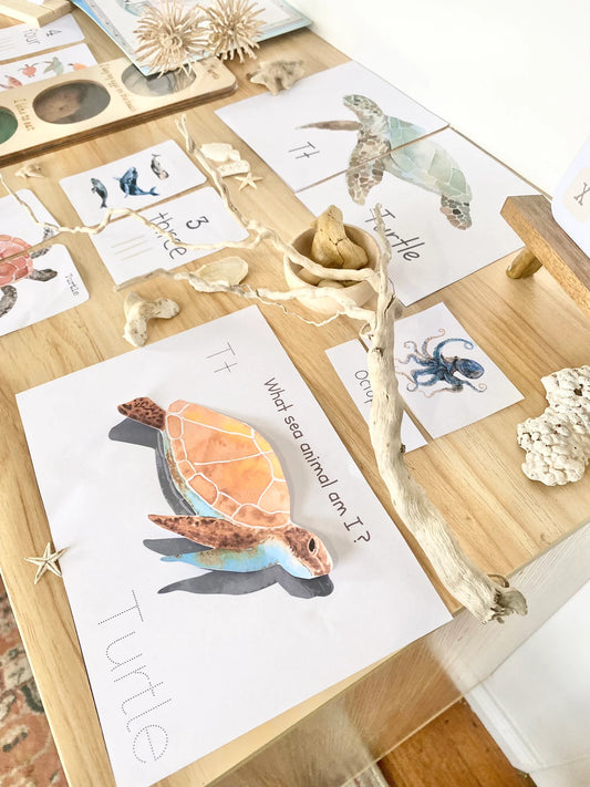 OCEAN animal morning basket (Digital Download)